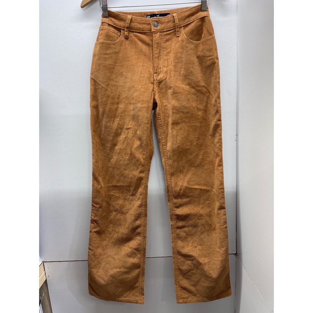 Hollister High-Rise Dad Pants Brown Corduroy Straight Leg W23 00R